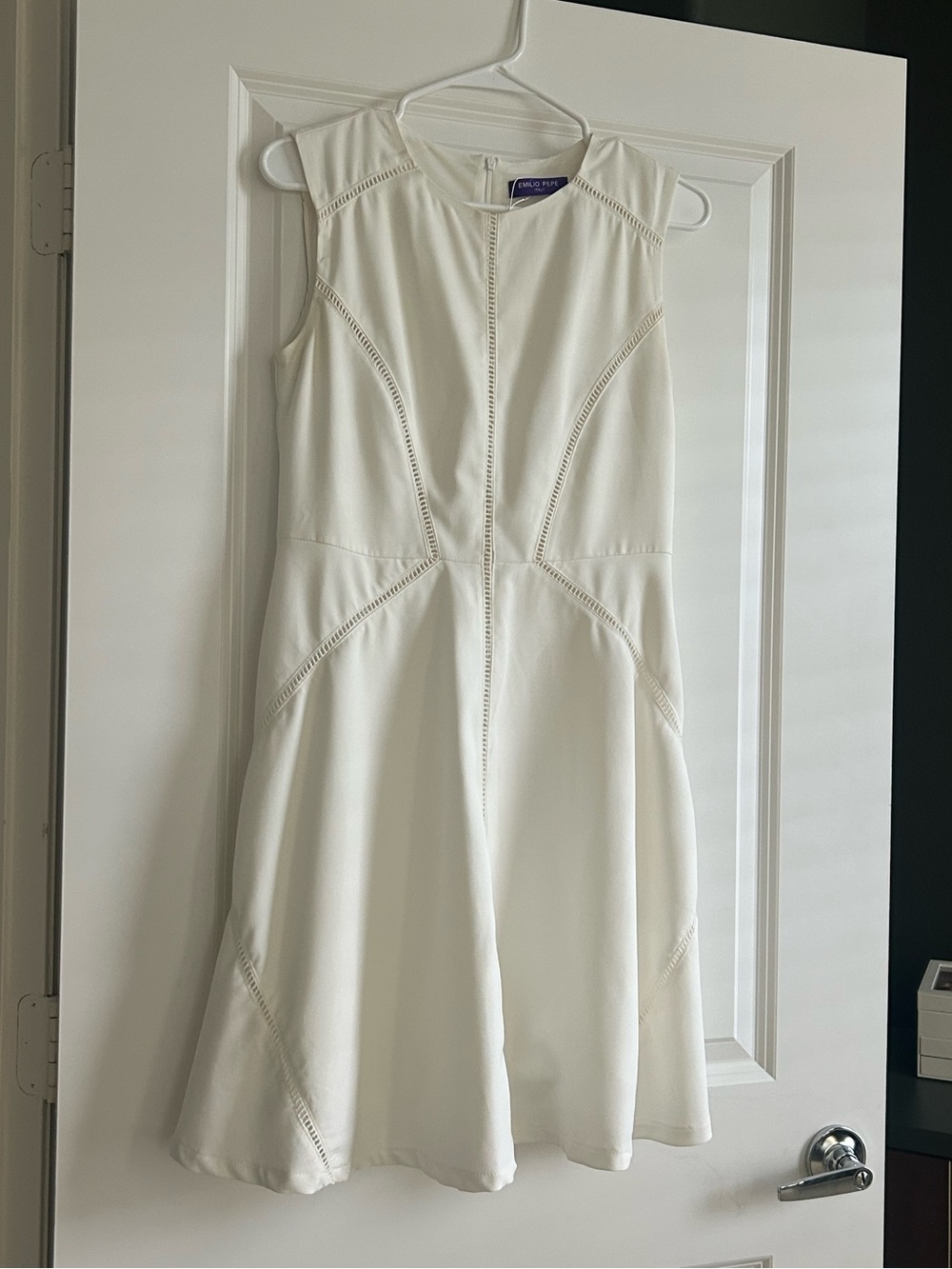 Emilio Pepe Italy White Fit & Flare Dress